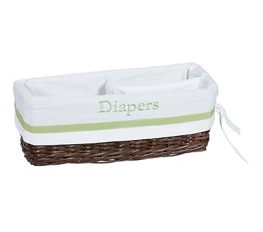 Green Harper Changing Table Basket Liner