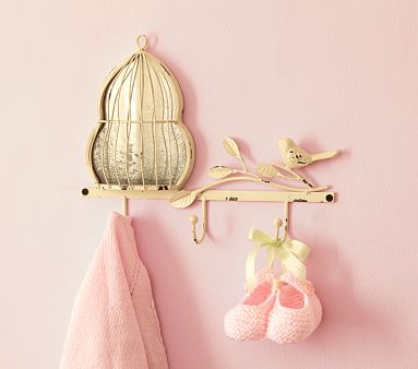 Wire Birdcage Hook Rack