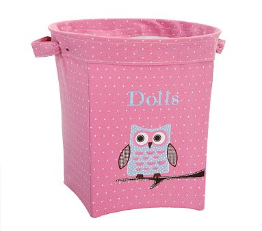 Large Magenta Owl Appliqué Tote