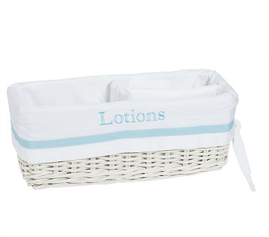 Aqua Harper Changing Table Basket Liner