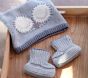 Owl Hat & Bootie Set