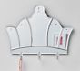 Crown Mirror with Hooks
