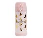 Mackenzie Pink Gold Foil Butterflies Water Bottles