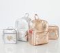 Monique Lhuillier Rose Gold Sequin Heart Lunch Box