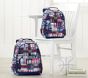 Mackenzie Navy Madras Plaid Backpack