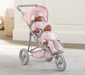 Double Doll Jogging Stroller | Pottery Barn Kids