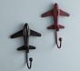 Rustic Metal Plane Hooks