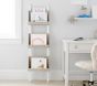 Brushed Fog Modern Leaning Shelf