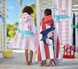 Shark Stripe Kid Beach Hooded Towel UPF 50+