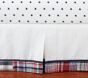 Crab Madras Crib Skirt