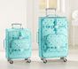 Mackenzie Aqua Multi Heart Glow-in-the-Dark Spinner Luggage