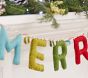 Merry Christmas Felted Wool Garland