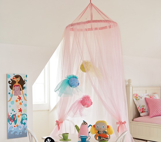 Pink Tulle Canopy