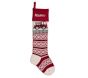 Firetruck Natural Fair Isle Stocking