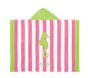 Seahorse Stripe Baby Beach Hooded Towel UPF 50+
