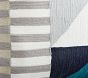 west elm x pbk Divided Squares Crewel Sham