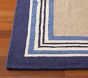 Tailored Striped Rug, Blue