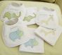 Gingham Animals Bib &amp; Burp Sets