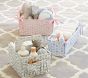 Pink Modern Dot Changing Table Storage