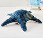Denim Starfish Pouf