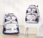 Mackenzie Navy Gray Gold Foil Emojis Backpacks