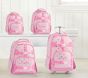 Mackenzie Pink/Gold Foil Hearts Backpacks