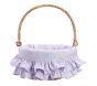 Lavender Gingham Ruffle Easter Basket Liners