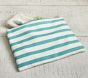 Aqua Breton Stripe Harper Wet/Dry Bag