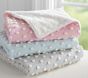 Felted Dot & Sherpa Baby Blanket