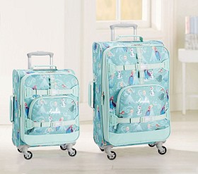 Mackenzie Aqua Disney Frozen Kids Luggage | Pottery Barn Kids