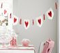 Valentine's Day Canvas Painted Heart Garland