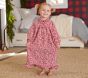Floral Heart Flannel Kid Nightgown