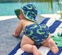 Alligator Reversible Hat & Diaper Cover
