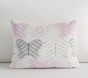 Printed Shimmer Velvet Pillow