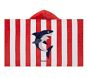 Shark Stripe Kid Beach Hooded Towel UPF 50+