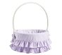 Lavender Gingham Ruffle Easter Basket Liners