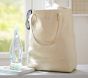 Champagne Gold Luxe Metallic Leather Tote