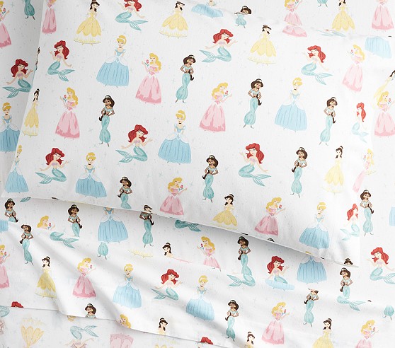 Disney Princess Enchanted Organic Flannel Sheet Set & Pillowcases