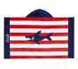 Shark Stripe Kid Beach Hooded Towel UPF 50+