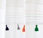 Pink Tassel Shower Curtain