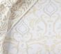 Winter White Medallion Crib Fitted Sheet