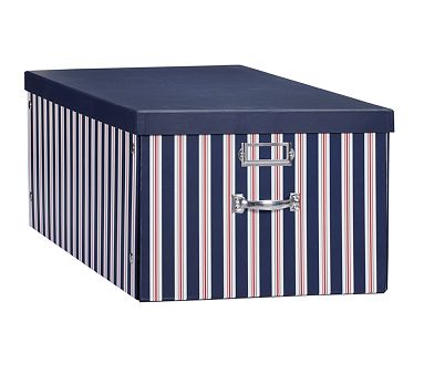 Navy Stripe Jumbo Box