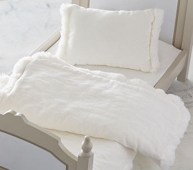White Velvet Doll Bedding