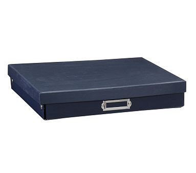 Navy Small Flat Box