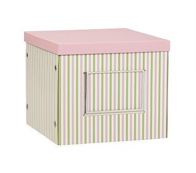 Pink Stripe Deep Cube Box