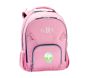 Solid Pink, Navy Trim, Glow Alien Patch, Small Fairfax Backpack