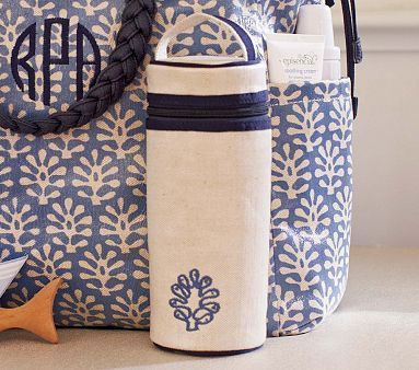 Blue Leaf Bottle Bag