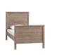 Charlie Twin Bed & Luxury Firm Mattress, Smoked Gray