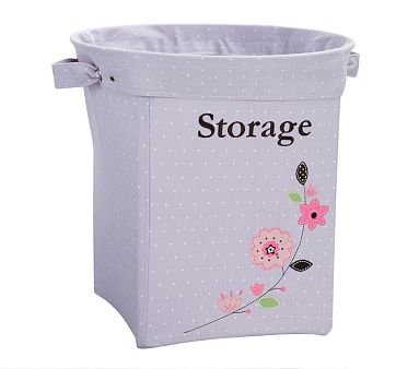 Large Lavender Flower Appliqué Tote
