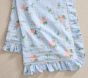 Hill House Home Floral Ruffle Oversized Organic Muslin Baby Blanket